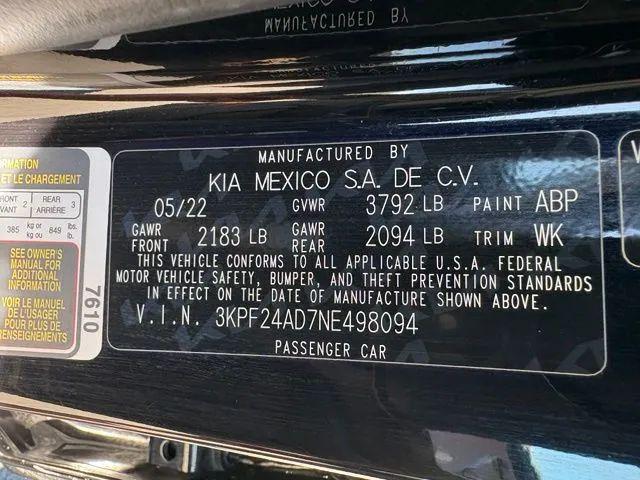 2022 Kia Forte LXS