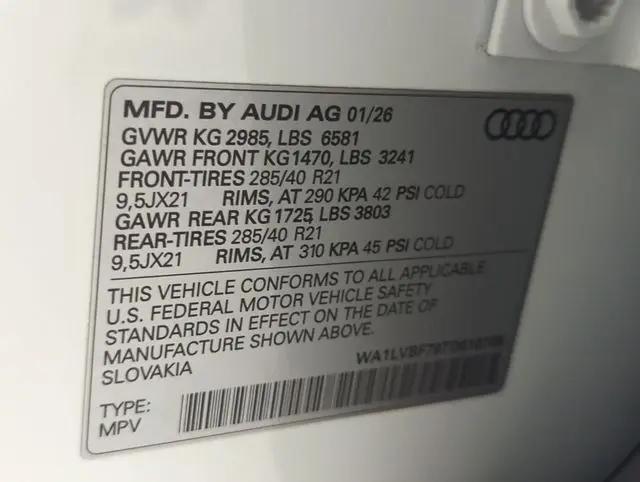2026 Audi Q7 Premium Plus TFSI quattro tiptronic