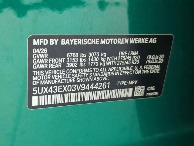2027 BMW X6 M60i