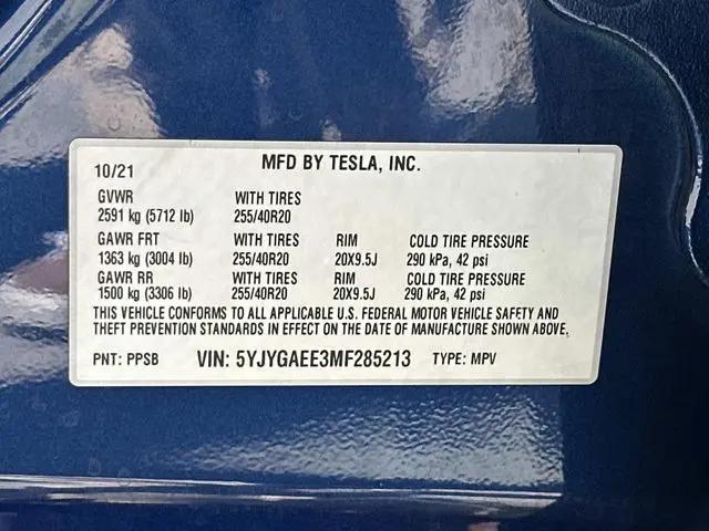 2021 Tesla Model Y Long Range Dual Motor All-Wheel Drive