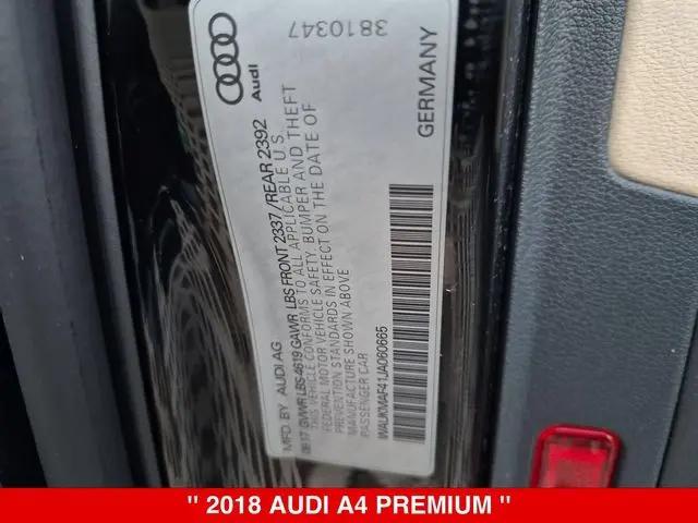 2018 Audi A4 2.0T ultra Premium