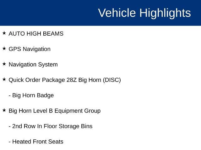 2023 Ram 1500 Big Horn Crew Cab 4x4 57 Box