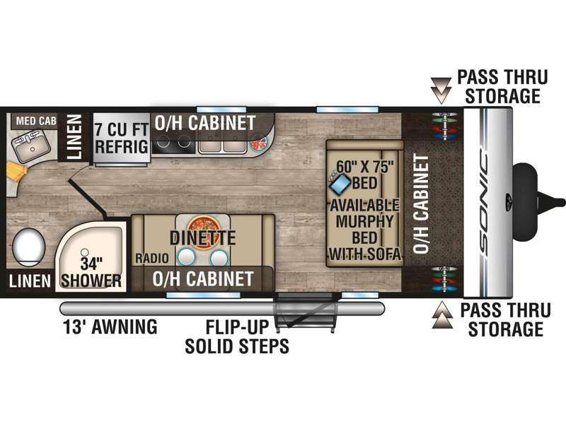 2019 Venture RV Sonic 190VRB TRAVEL TRAILER