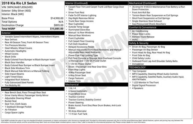 2018 Kia Rio for sale near Norwalk, OH