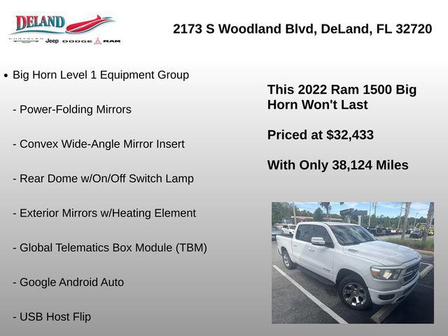 2022 Ram 1500 Big Horn Crew Cab 4x4 57 Box