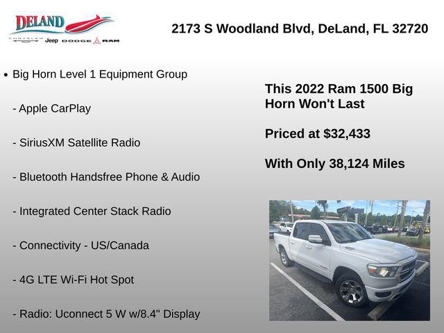 2022 Ram 1500 Big Horn Crew Cab 4x4 57 Box