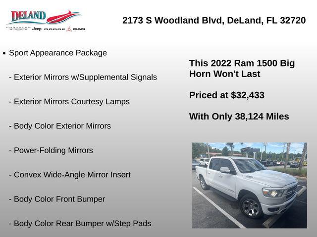 2022 Ram 1500 Big Horn Crew Cab 4x4 57 Box