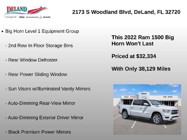 2022 Ram 1500 Big Horn Crew Cab 4x4 57 Box