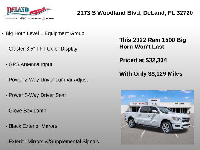 2022 Ram 1500 Big Horn Crew Cab 4x4 57 Box