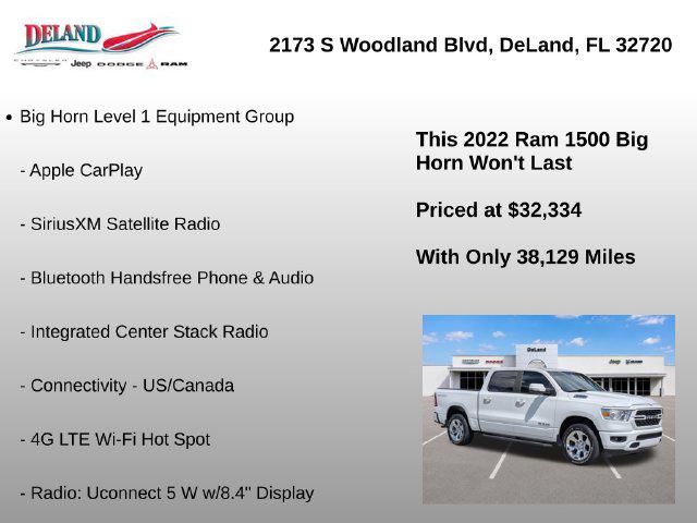 2022 Ram 1500 Big Horn Crew Cab 4x4 57 Box