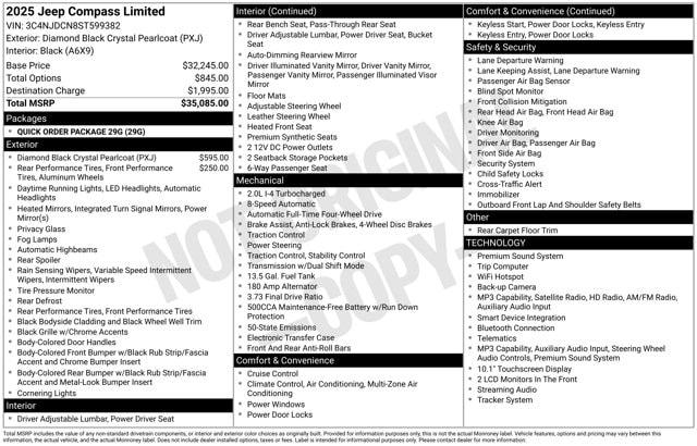 2025 Jeep Compass Limited 4x4