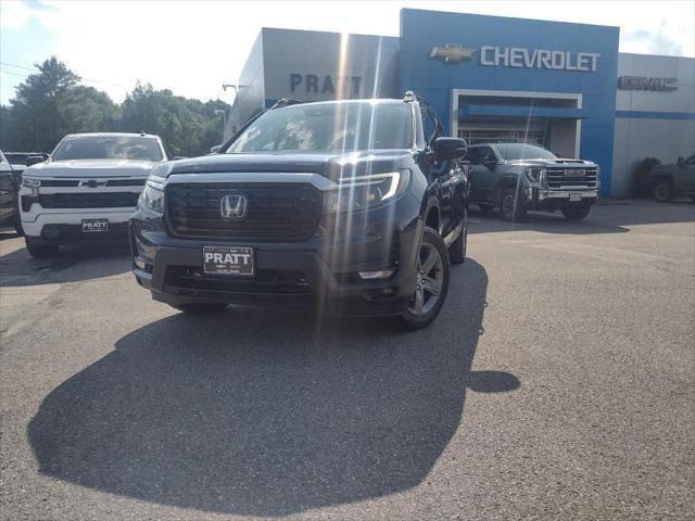 Black (Obsidian Blue Pearl) 2023 Honda Ridgeline Pickup Truck All-Wheel Drive Automatic