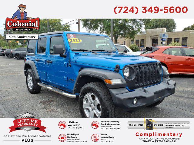 2022 Jeep Wrangler Unlimited Sport S 4x4 for sale in Indiana, PA