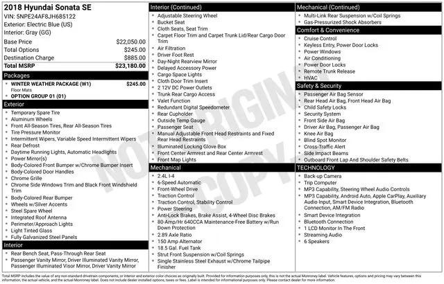 2018 Hyundai Sonata for sale near Norwalk, OH