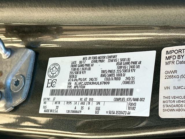 2017 Lincoln MKC Select