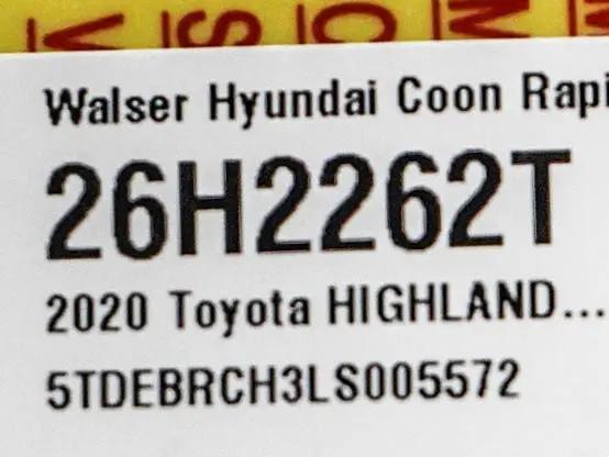 2020 Toyota Highlander Hybrid Platinum
