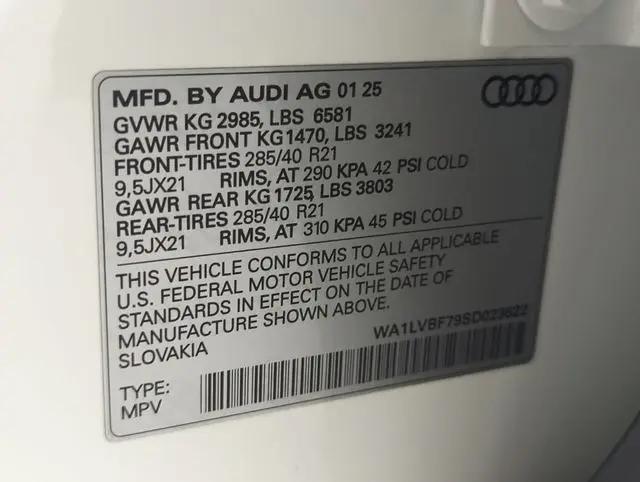 2025 Audi Q7 Premium Plus 55 TFSI quattro Tiptronic