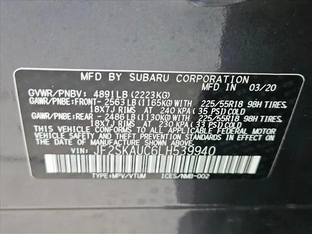 2020 Subaru Forester Limited