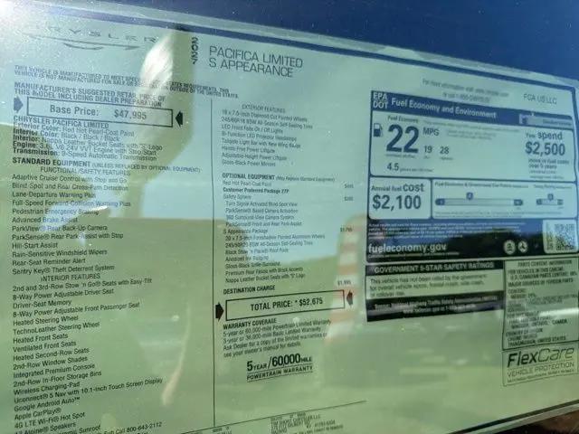 2027 Chrysler Pacifica Limited
