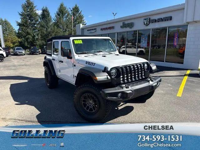 2022 Jeep Wrangler Unlimited Willys 4x4 for sale in Chelsea, MI