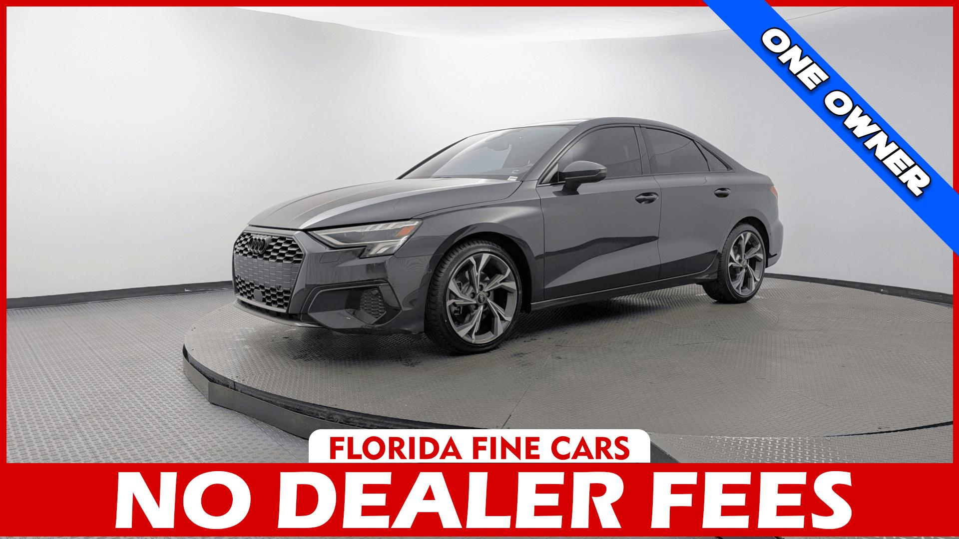 Gray 2023 Audi A3 Sedan All-Wheel Drive Automatic
