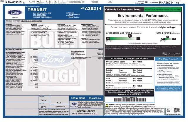2021 Ford Transit Cargo Van Base for sale in Irving, TX