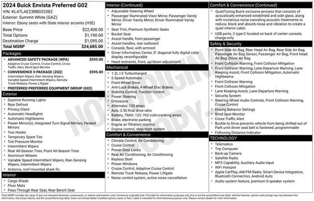 2024 Buick NV Preferred FWD