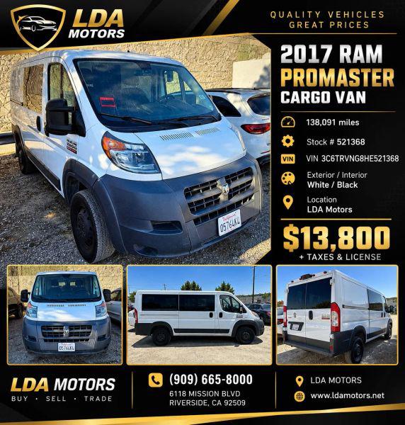 2017 Ram ProMaster Cargo Van Low Roof 118 WB