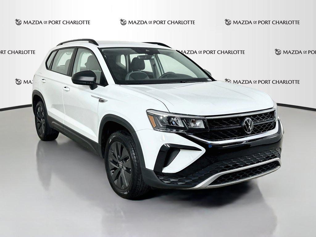 Pure White 2024 Volkswagen Taos SUV / Crossover Front-Wheel Drive Automatic