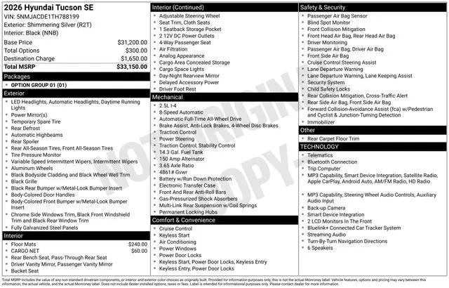 2026 Hyundai Tucson SE for sale in Willow Grove, PA
