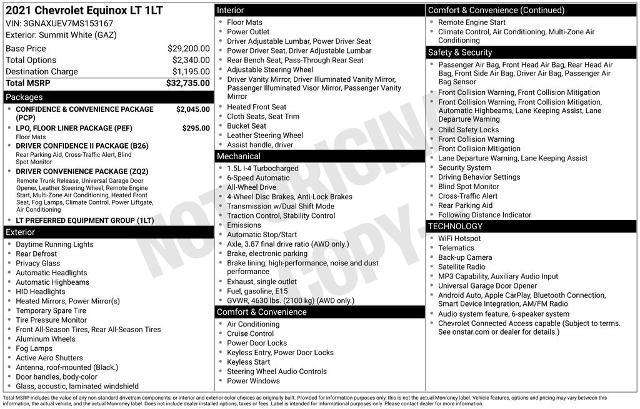 2021 Chevrolet Equinox AWD LT