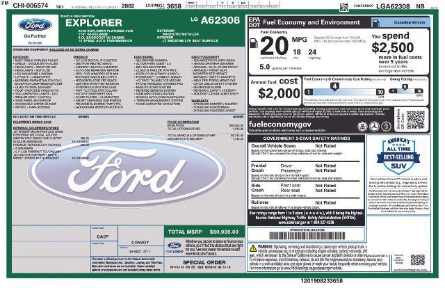 2020 Ford Explorer Platinum for sale in El Dorado Springs, MO