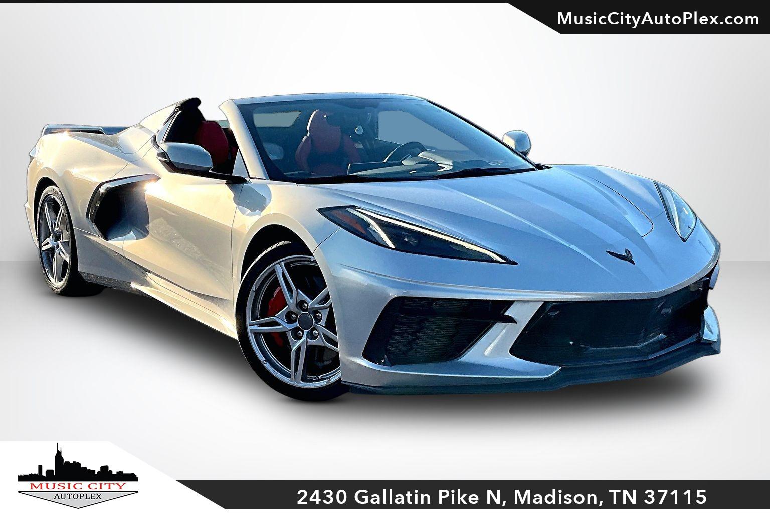 Silver Flare Metallic 2021 Chevrolet Corvette Convertible Rear-Wheel Drive Automatic