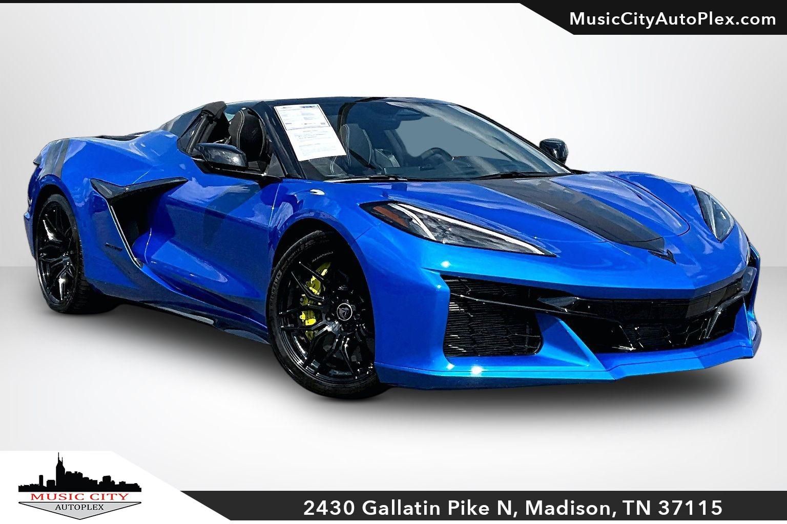Riptide Blue Metallic 2024 Chevrolet Corvette Convertible Rear-Wheel Drive Automatic