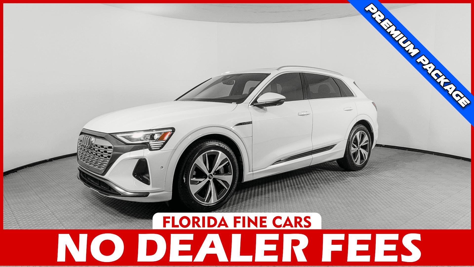 White 2024 Audi Q8 e-tron SUV / Crossover All-Wheel Drive Automatic