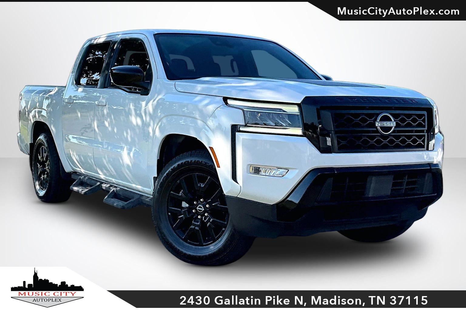 Glacier White 2023 Nissan Frontier Pickup Truck 4X2 Automatic