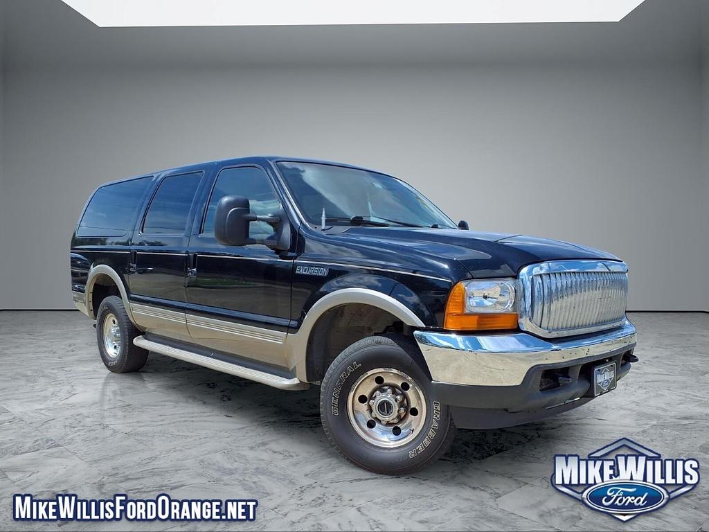 Black Clearcoat 2000 Ford Excursion SUV / Crossover Four-Wheel Drive 4-Speed Automatic