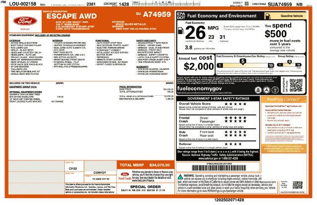 2025 Ford Escape ST-Line Select for sale in Madison Heights, VA