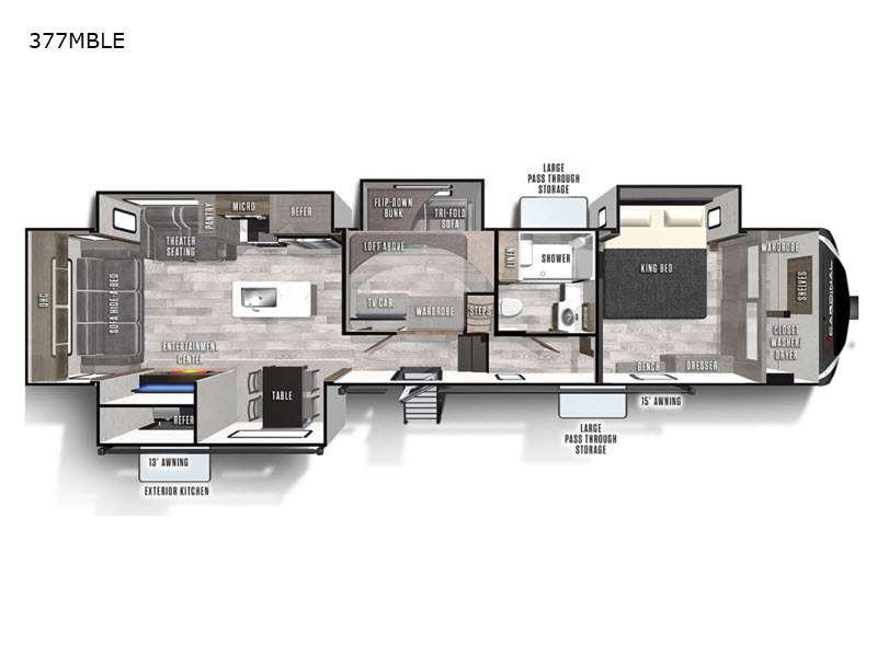 2022 FOREST RIVER Cardinal Limited 377MBLE FIFTH WHEEL