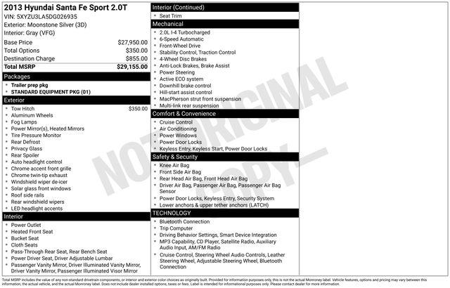 2013 Hyundai Santa Fe Sport 2.0T for sale in Cockeysville, MD