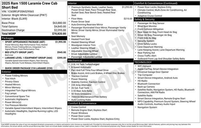 2025 Ram 1500 Laramie Crew Cab 4x4 57 Box