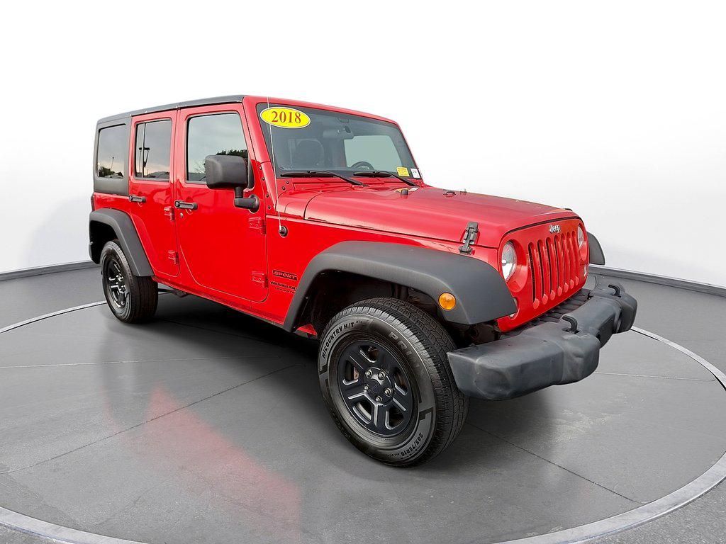 Firecracker Red Clearcoat 2018 Jeep Wrangler SUV / Crossover Four-Wheel Drive Automatic
