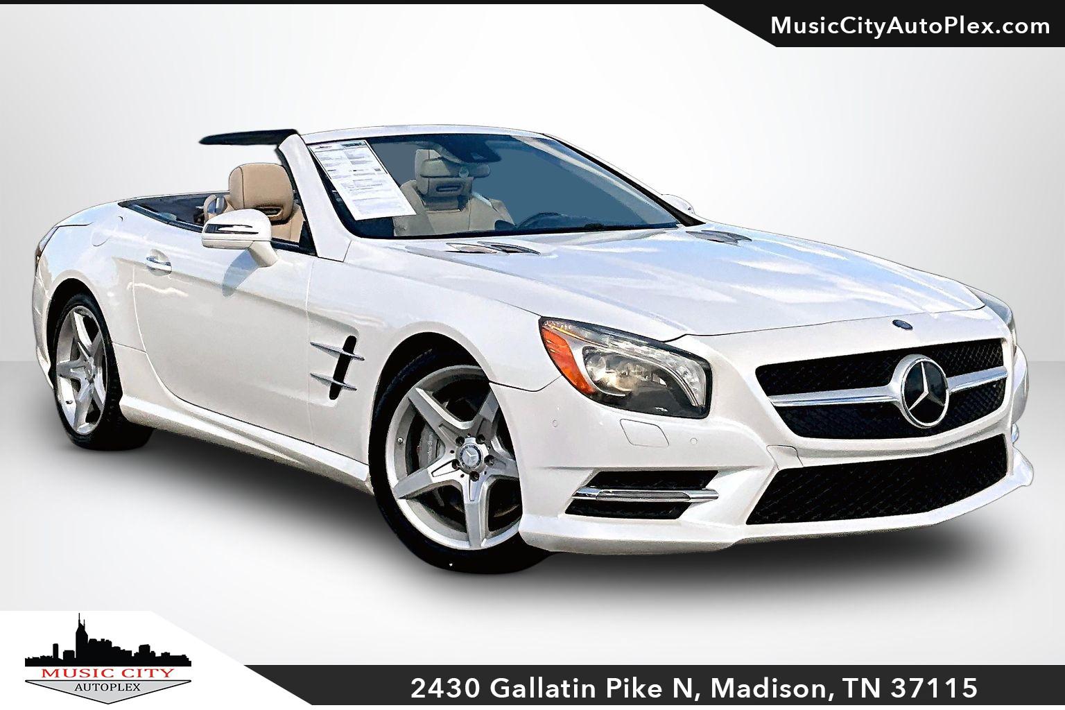 Diamond White 2013 Mercedes-Benz SL-Class Convertible Rear-Wheel Drive Automatic