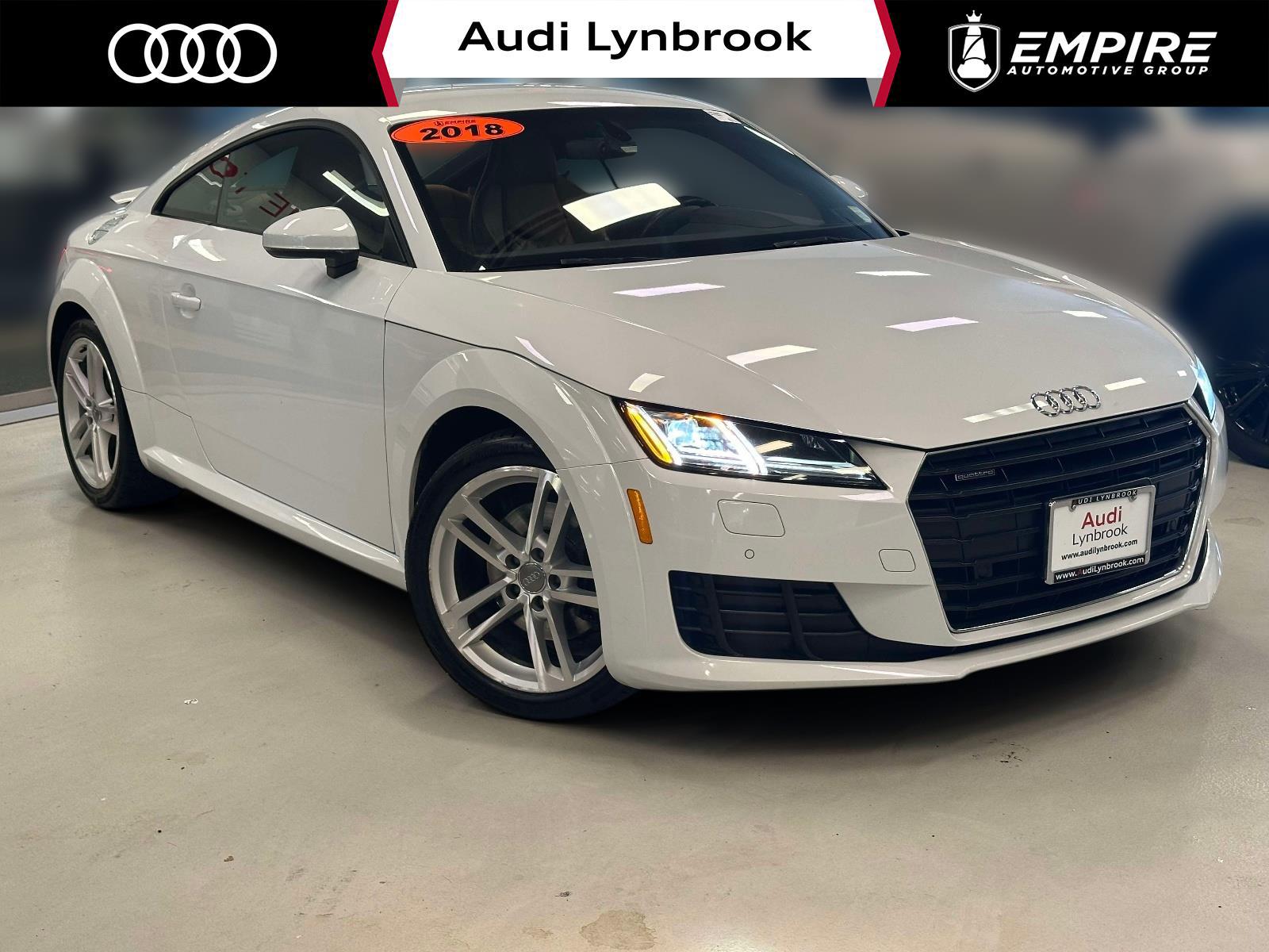 Glacier White 2018 Audi TT Coupe All-Wheel Drive Automatic