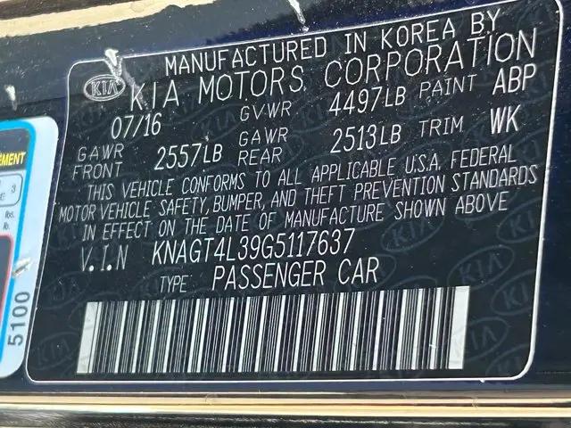 2016 Kia Optima LX