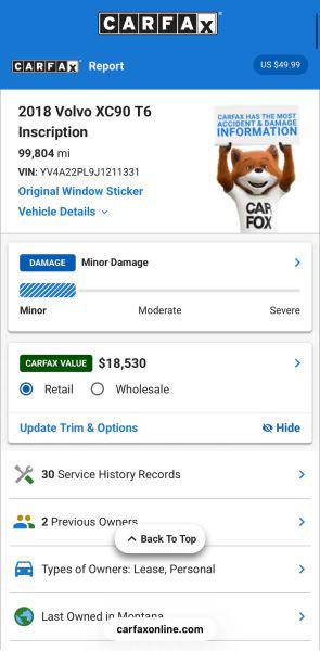 2018 Volvo XC90 T6 Inscription