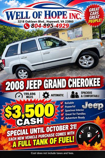 2008 Jeep Grand Cherokee Laredo for sale in Hopewell, VA