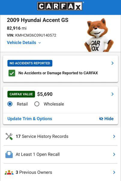 2009 Hyundai Accent GS