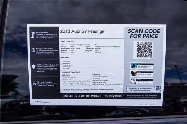 2018 Audi S7 4.0T Premium Plus