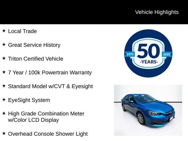 2021 Subaru Impreza 2.0i